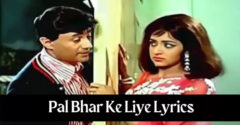 Pal Bhar Ke Liye Lyrics in Hindi – Johny Mera Naam